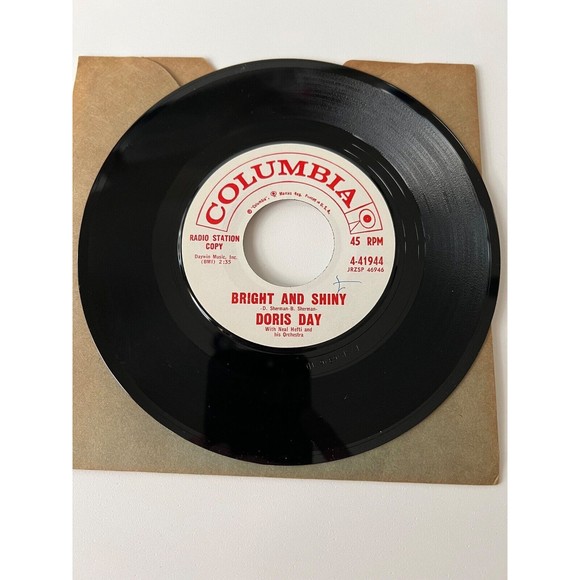 Doris Day Make Someone Happy / Bright And Shiny 7" 45 RPM Vinyl Single Promo - Picture 2 of 2